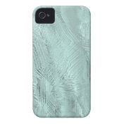 Blue Green Etched Glass Print iPhone 4 Case-Mate