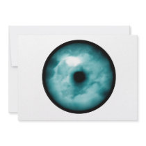 Blue Green eye cloud graphic aqua Custom Invite