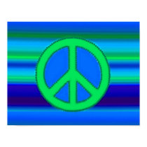 Blue Green Fractal & Peace Sign posters by makelovenotwar Blue Green Fractal & Peace Sign posters
