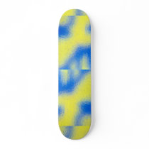 Blue-green frost skate board