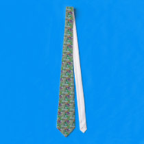 Blue Green Fun Tie