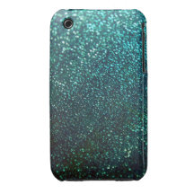 Blue/Green Glitter iPhone 3 Cover