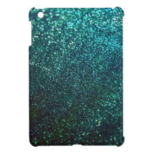Blue/Green Glitter Print Sparkle iPad Mini iPad Mini Cases
