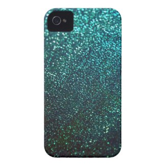 Blue/Green Glitter Print Sparkle iPhone Cover Iphone 4 Case