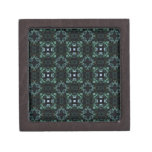 Blue Green Kaleidoscope 1 Premium Jewelry Box