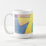 Blue Green Lemon Abstraction Mugs