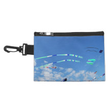 Blue Green Long Tail Kite Accessory Bag