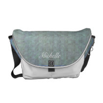 Blue Green Opal Abstract Messenger Bag messenger bags