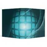 blue green orb abstract notebook