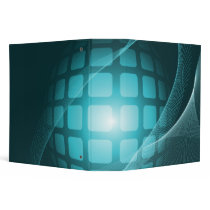 blue green orb abstract notebook binders