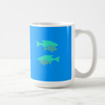Blue-green Pairs of Fish Mug