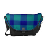 Blue & Green Plaid messenger bags