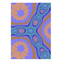 Blue Green Purple Fractal Business Cards