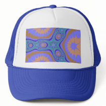 Blue Green Purple Fractal Hats