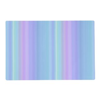 Blue Green Purple Pastel Rainbow Placemat