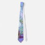 BLUE GREEN PURPLE TIE by SHARON SHARPE