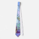 BLUE GREEN PURPLE TIE by SHARON SHARPE