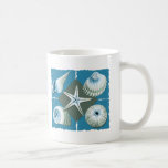 Blue & Green Sea Shells Mugs