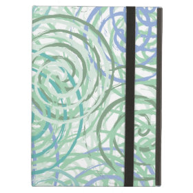 Blue Green Seaside Swirls Beach House Design Case For iPad Air