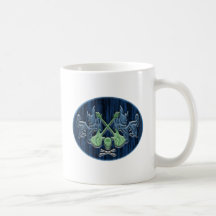 Blue Green skirt Coffee Mugs