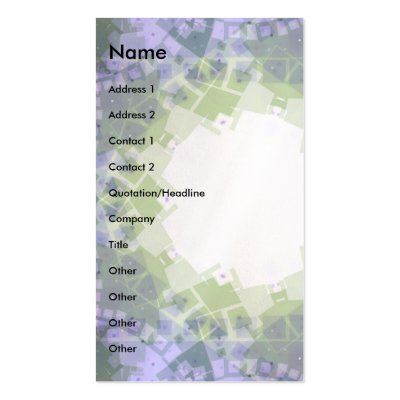 Blue Green Snow Graphic Business Card Templates by shayneemelissa