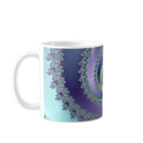 Blue/Green Spiral (Mug) by MathematicalOrchid Blue/Green Spiral (Mug)