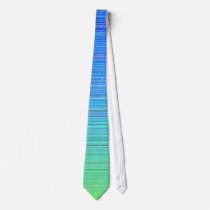 Blue green tie