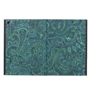 Blue-Green Tones Vintage Paisley Cover For iPad Air