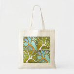 Blue Green Tree Art Bag