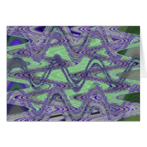 blue green waves cards