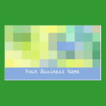 Blue, Green, Yellow Abstract Business Card business cards