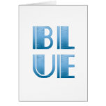 Blue Greeting Card