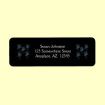 Blue Gremlin Gang Halloween Address Label labels