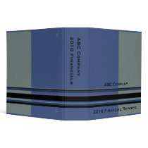 blue grey business 3 ring binder