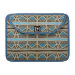 blue grey southwestern pattern MacBook pro sleeves