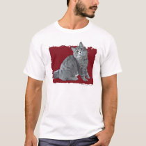Blue/Grey Tabby Cat t-shirts