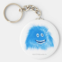 Blue Grinning Critter Key Chain