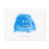 Blue Grinning Critter Postcard