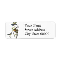 Blue Grosbeak John James Audubon Return Address Label