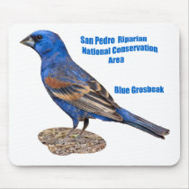 Blue Grosbeak Mouse Pad