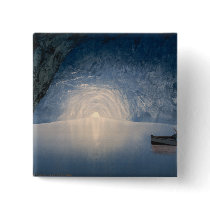 Blue Grotto, Island of Capri, Campania, Italy Pinback Buttons