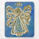 Blue Guardian Angel Mousepads mousepads