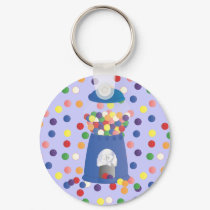Blue Gumball Machine keychains