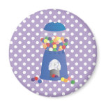 Blue Gumball Machine Magnet