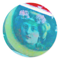 Blue Gypsy Moon Sticker by PinkyLouLou Blue Gypsy Moon Sticker
