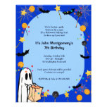 Blue Halloween Birthday Costume Party Invitation invitations
