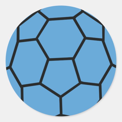 blue handball ball sticker | Zazzle