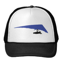 blue hang-glider icon hat