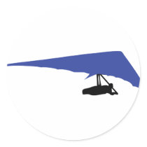 blue hang-glider icon stickers
