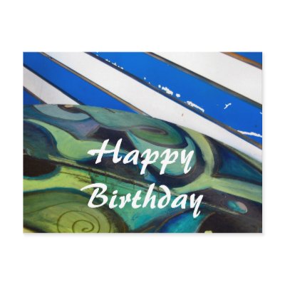 Blue Happy Birthday artsy abstract photograph postcard. Customise with your own message. Personalise with a persons name or greeting. Blue Happy Birthday artsy abstract photograph postcard. Customise with your own message. Personalise with a persons name or greeting.